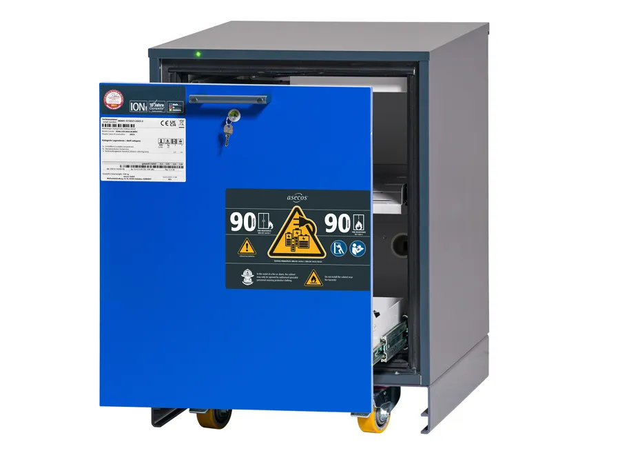 Asecos ION-CORE-90 U1.S masa altı lityum pil saklama dolabı